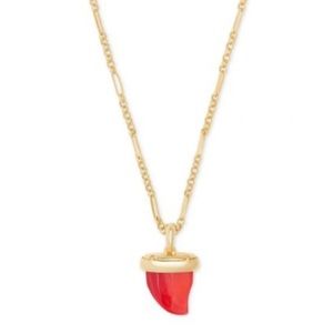 Kendra Scott Olena Red Mother of Pearl Pendant
